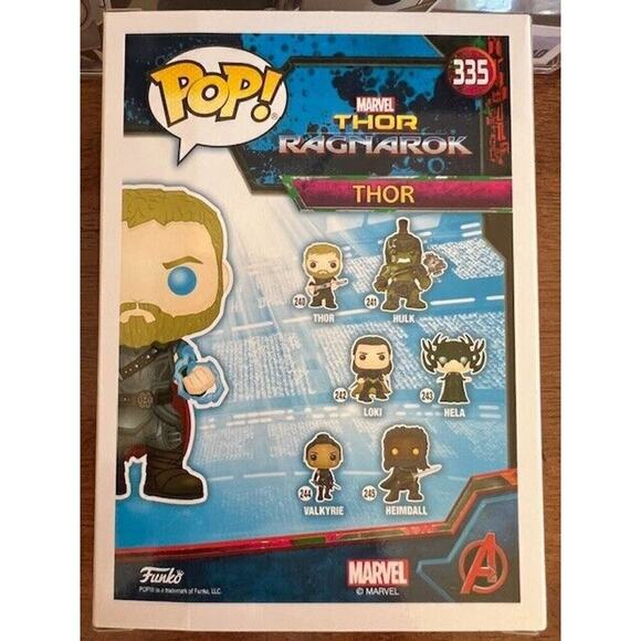 Funko Pop! Marvel Thor Ragnarok Thor #335 GITD 2018 SDCC Sticker w/ Protector - Picture 3 of 7